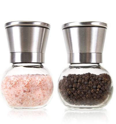 Premium Edelstahl Salz und Pfeffer Grinder Set