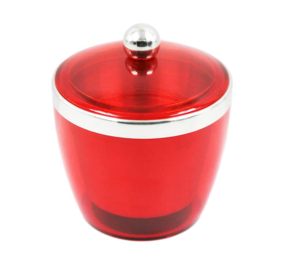 Red Double Wall Stainless Steel Ice bucket with cover Champagne Bucket EB-BC52