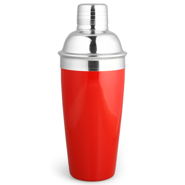 Spray vermelho aço inoxidável Cocktail Shaker