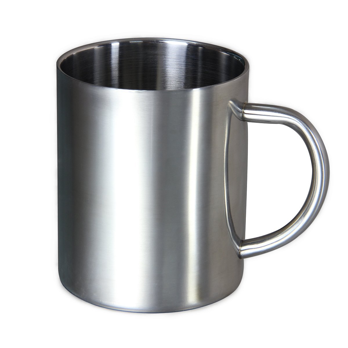 KE_ AU_ KF_ 350/500ml Stainless Steel Beer Mug Coffee Cup Tea Double Wall Camp 