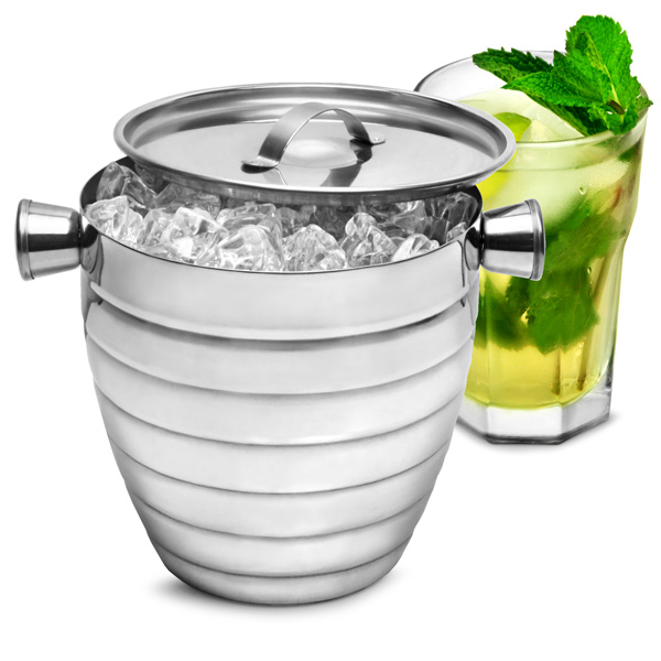 Stainless Steel Ice Bucket with Insulating lid