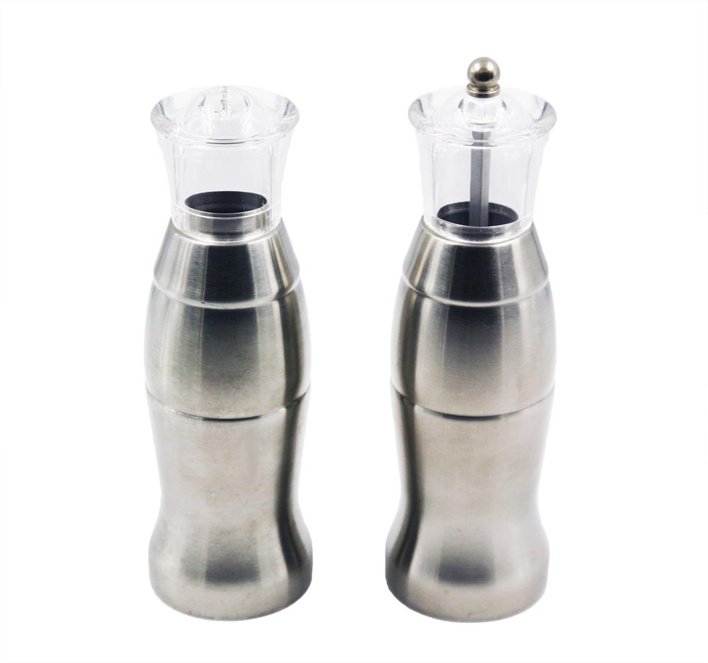Stainless Steel Pepper mill and salt shaker set EB-SP72