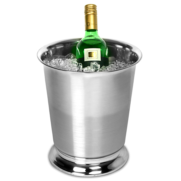 Stainless Steel Round Wine Bucket Champagne Bucket