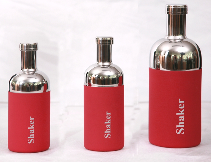 Roestvrij staal Rubber Finish Cocktail Shaker Bottle EB-B06K