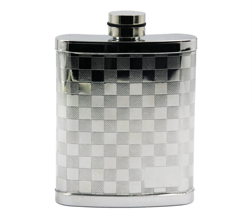 Texture Stainless Steel Hip Flask EB-HF004