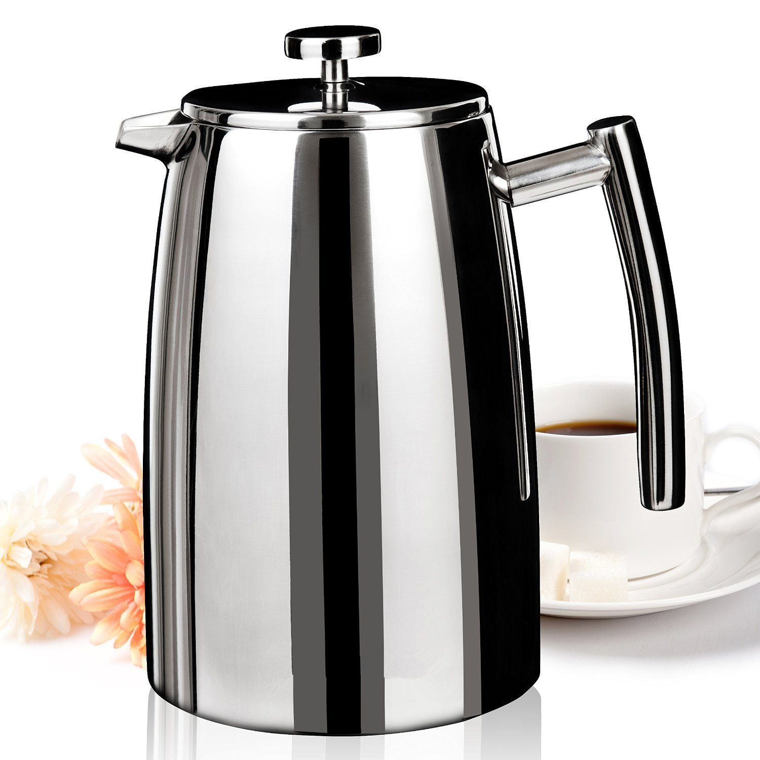 Unique Stainless Steel French Coffee Press Coffee Maker