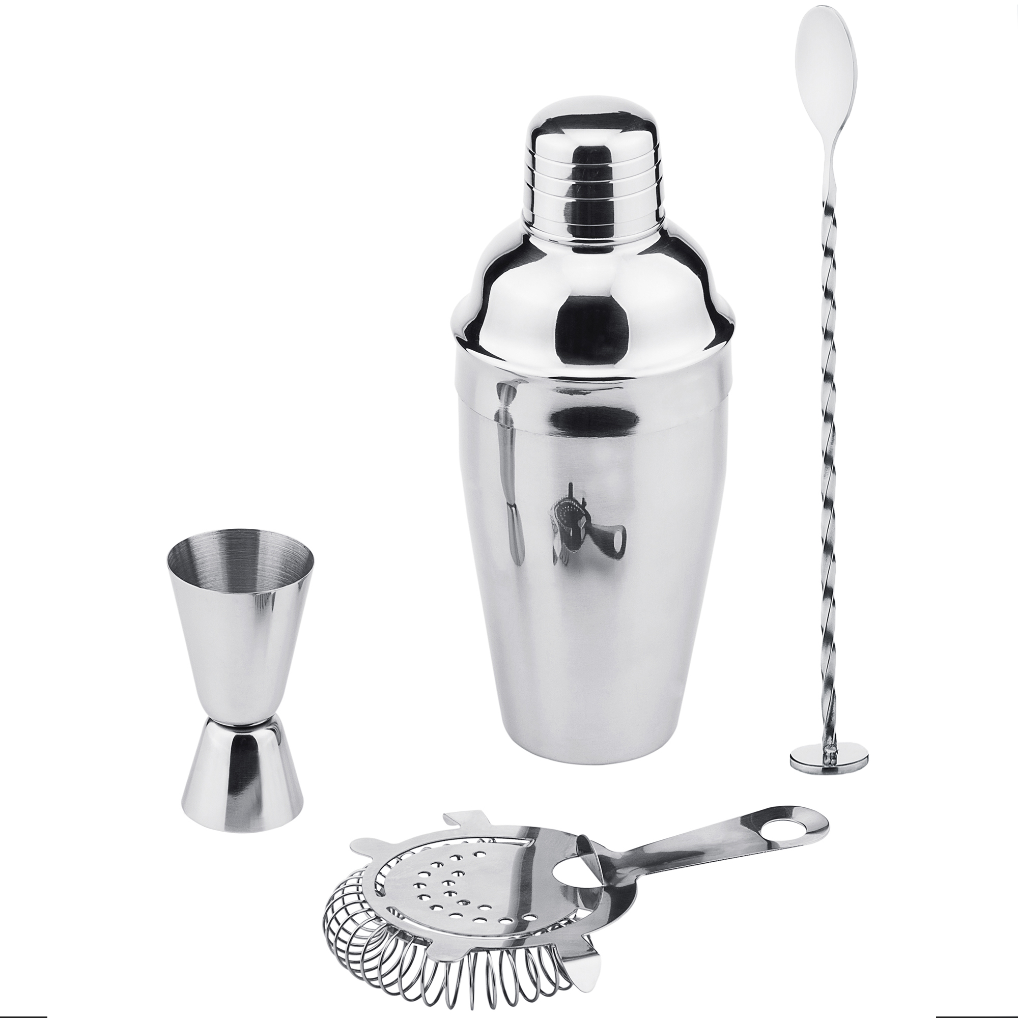 VKING Premium Bar Set Stainless Steel Cocktial Shaker Set with Cocktail Shaker Bar Jigger Mixing Spoon and Strainer with Delicate Box