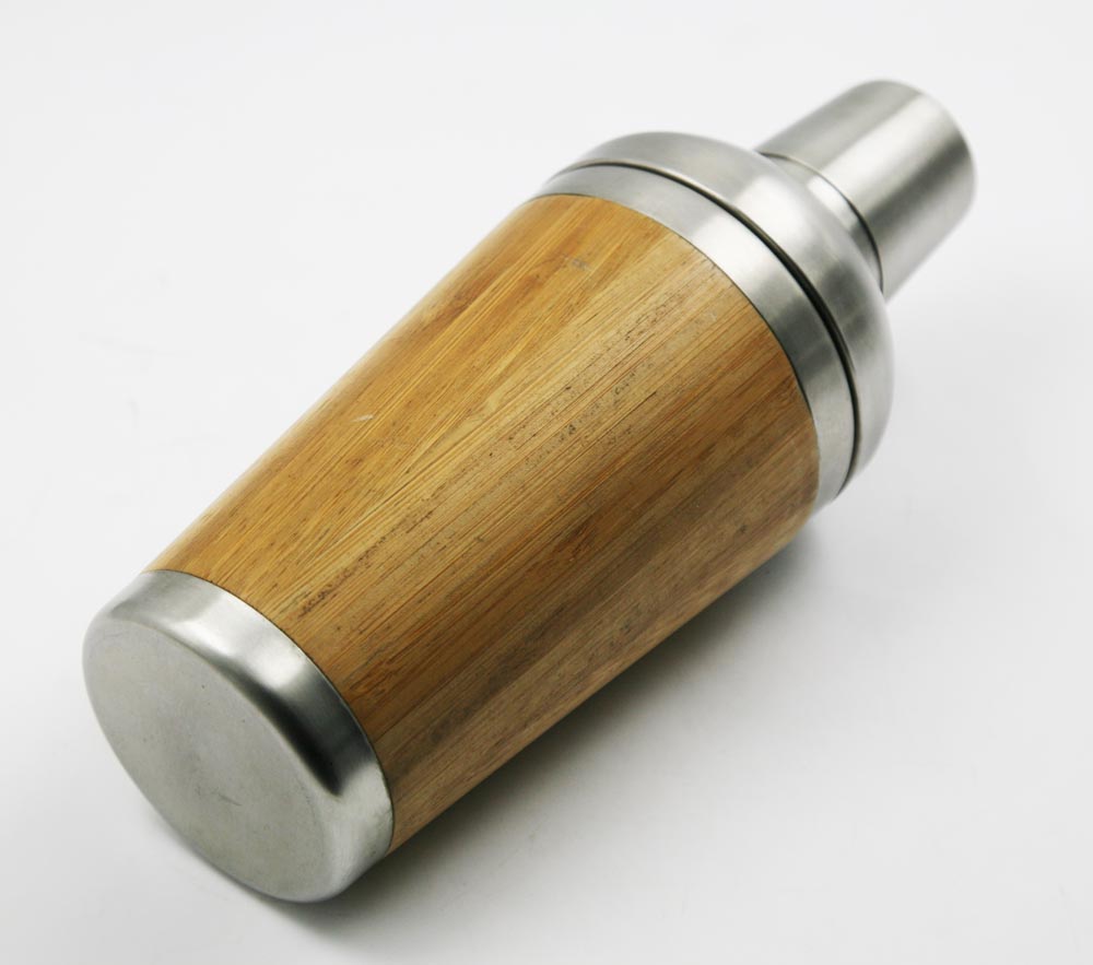 outils de bar shaker barware shaker avec le bambou