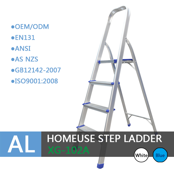 Escalera de aluminio xingon Homeuse paso con pasamanos cómodo EN131