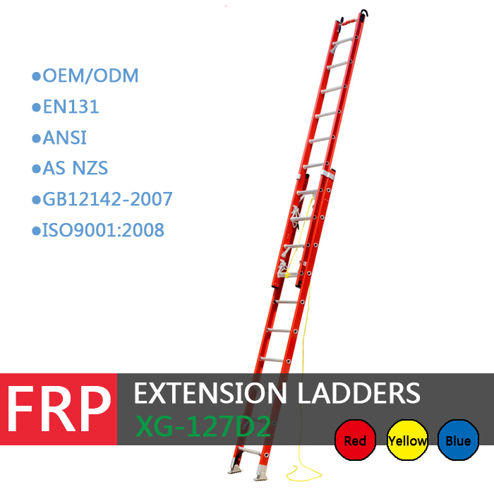 Xingon Heavy Duty Fiberglas d-rung Extension Ladder ANSI