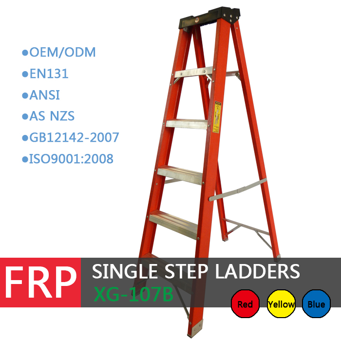 Xingon Heavy Duty Glasfaser einseitig Step Ladder mit Plastik Tray en131