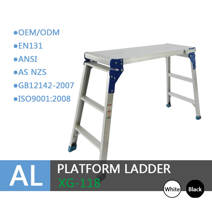 Scaletta passo passo per piattaforma di lavoro in alluminio Xingon con EN131