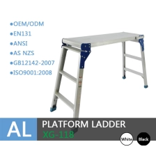 China Xingon aluminum deck working platform step ladder with EN131 manufacturer