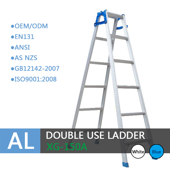 Xingon aluminum double use 2-way step ladder with EN131