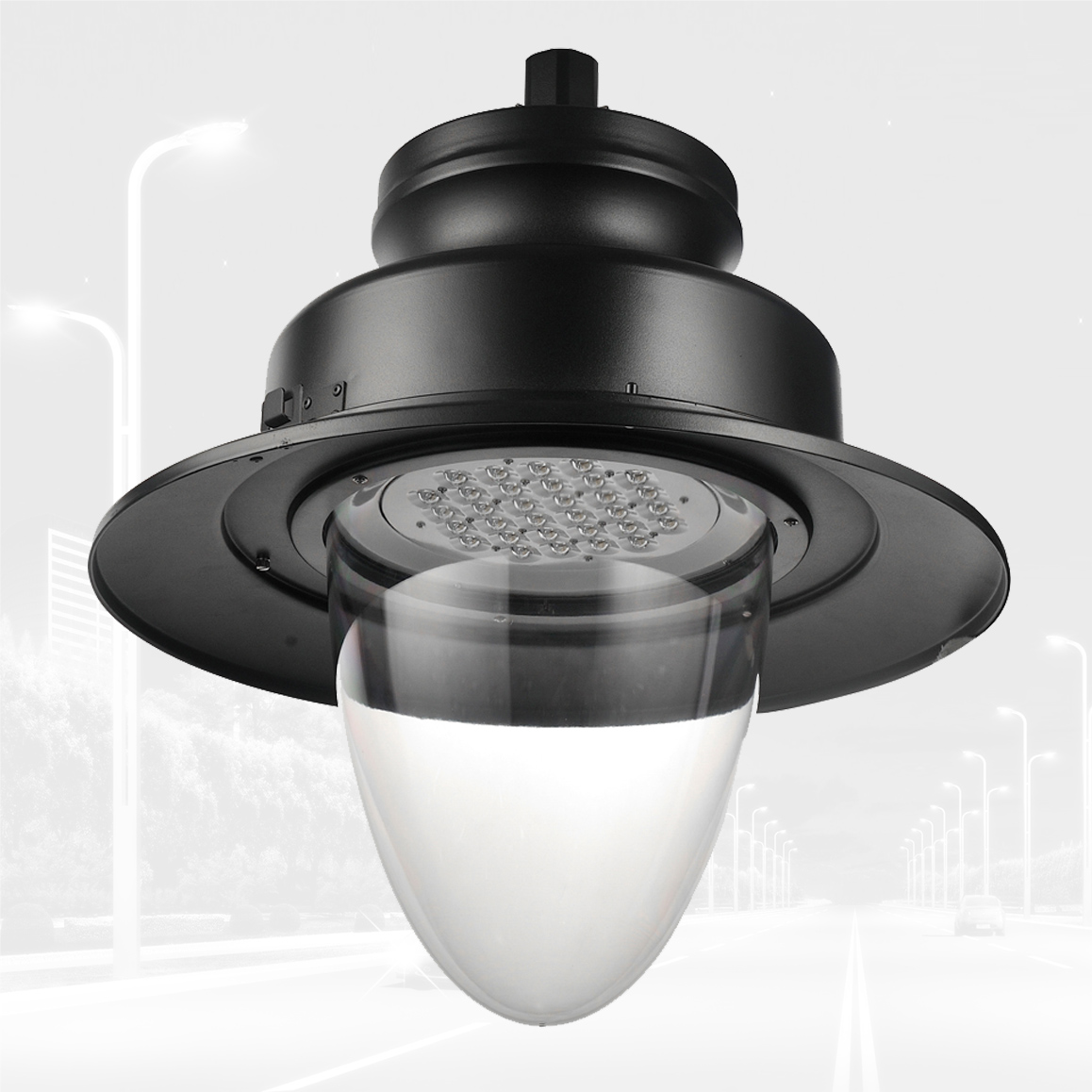 Conception classique IP65 Imperméable Lampe de jardin de jardin à LED à LED de l'extérieur 30W-70W