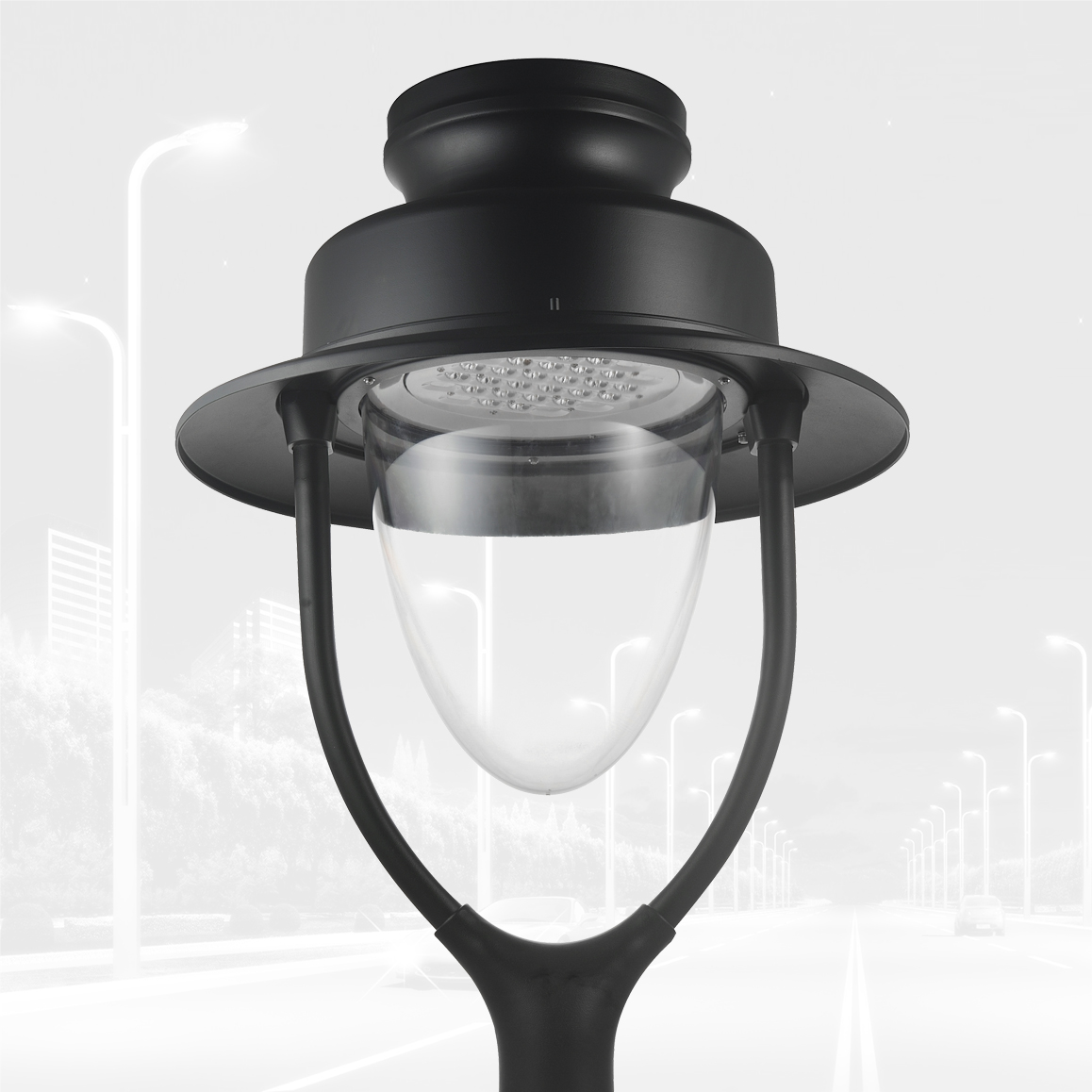 YMLED-6139B Classical design IP65 waterproof 30w-70w Outdoor LED garden lamp fixture