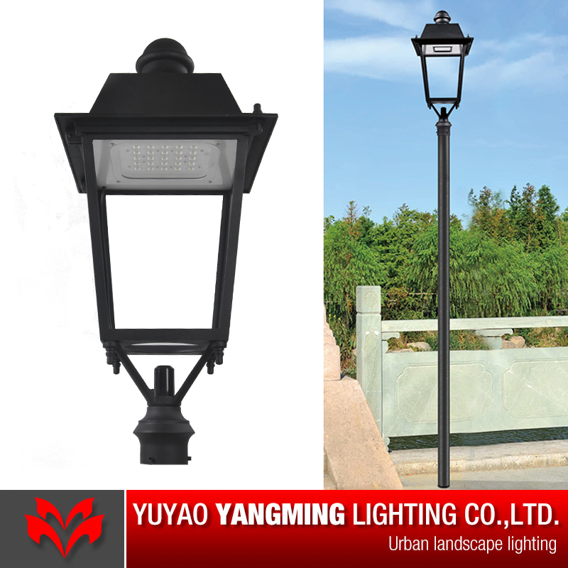 YMLED6136 LED garden post top lantern