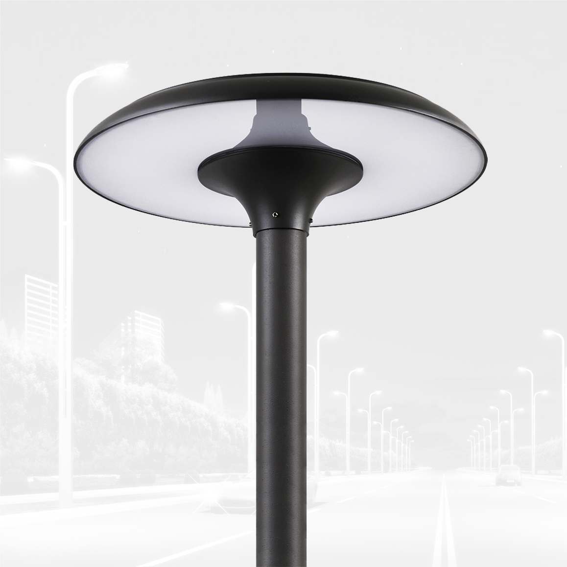 YMLED-6132 mushroom shape 30w led parking light with high quality made in china