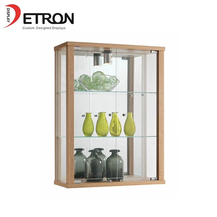 wooden glass display cabinet