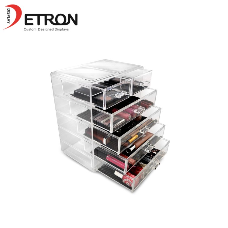 China Supplier Acrylic Cosmetic Display Holder Acrylic Light Acrylic Nail Display Rack