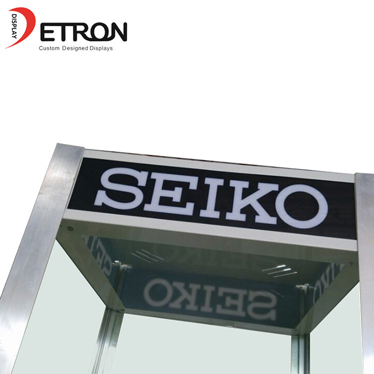 China factory OEM metal flooring glass display cabinet for watch