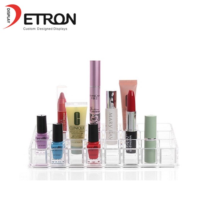 China made acrylic display for makeup cosmetic lipstick display case