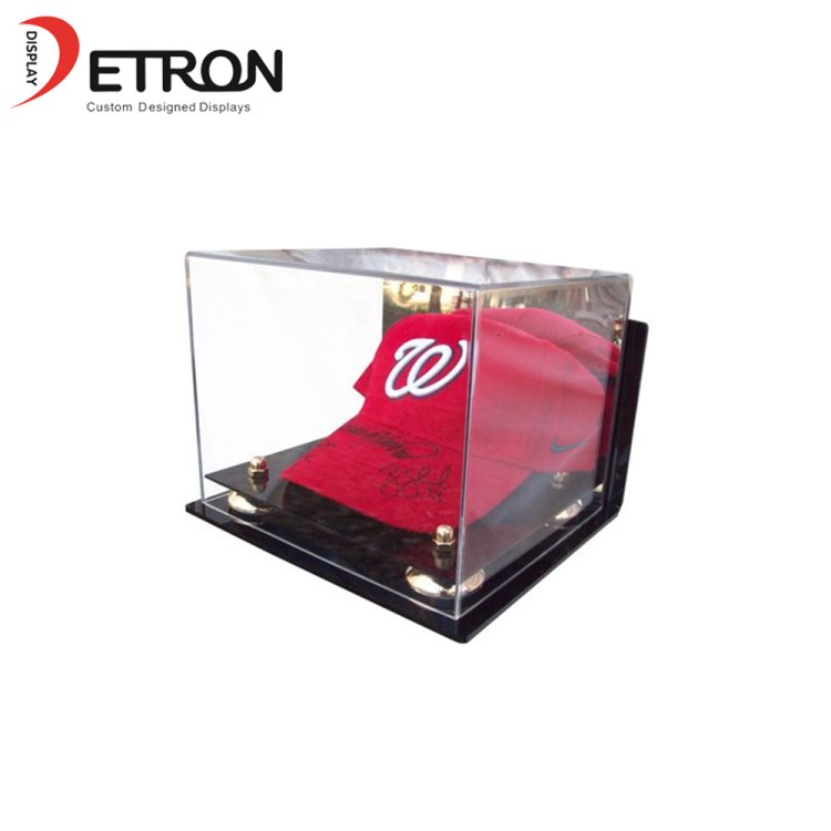 China made countertop cap display case acrylic box cap organizer