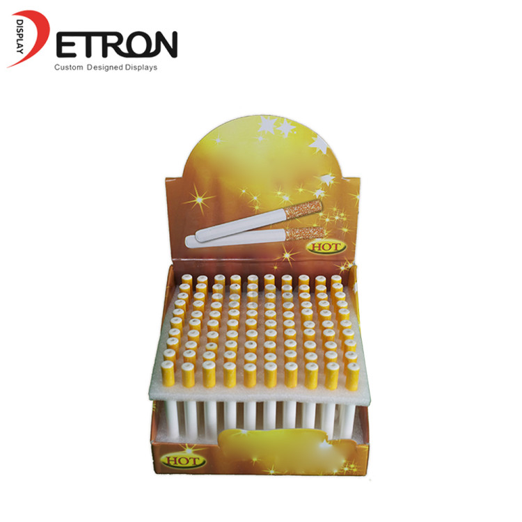 중국 사용자 지정 카운터 탑 전자 cig 병 디스플레이 스탠드 전자 담배 디스플레이 랙을 만들었다