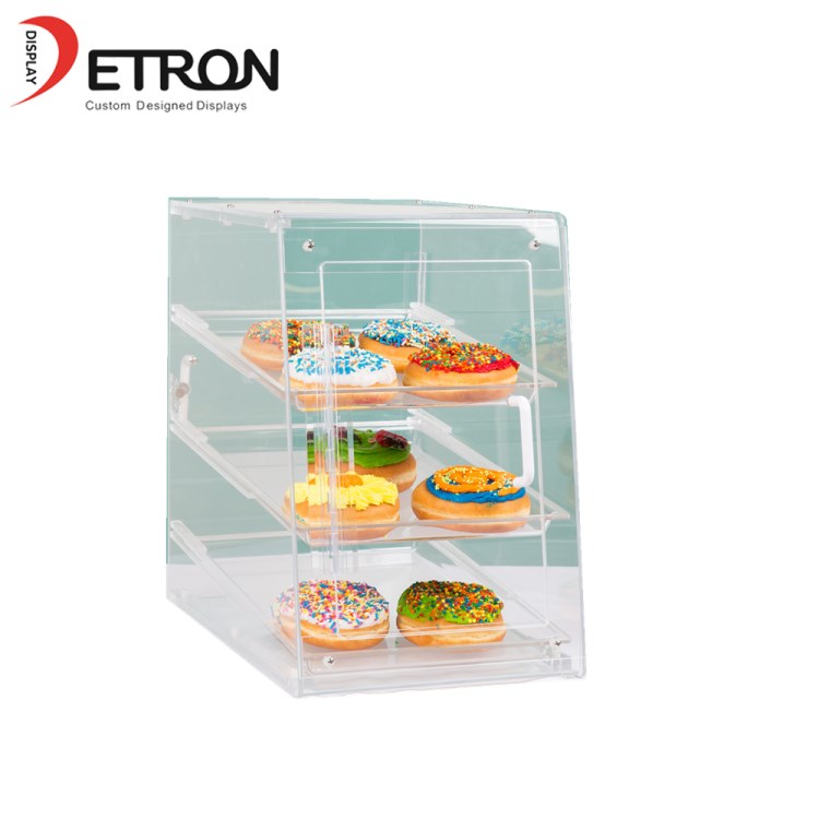 China made factory directly sell cake bakery display case cake display clear acrylic cabinet for bakery