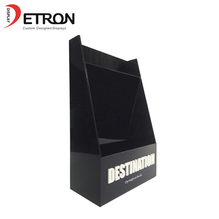 China Hersteller Countertop schwarz Acryl Broschüre Magazin Display-Stand