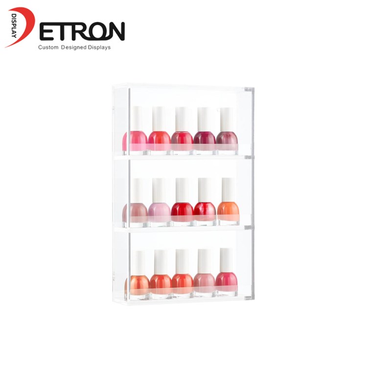 Custom clear acrylic display rack nail polish display stand