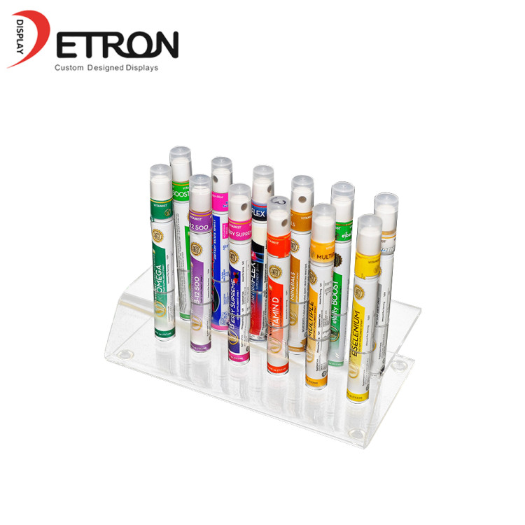 Customize acrylic bottle display rack marker pen display stand china made