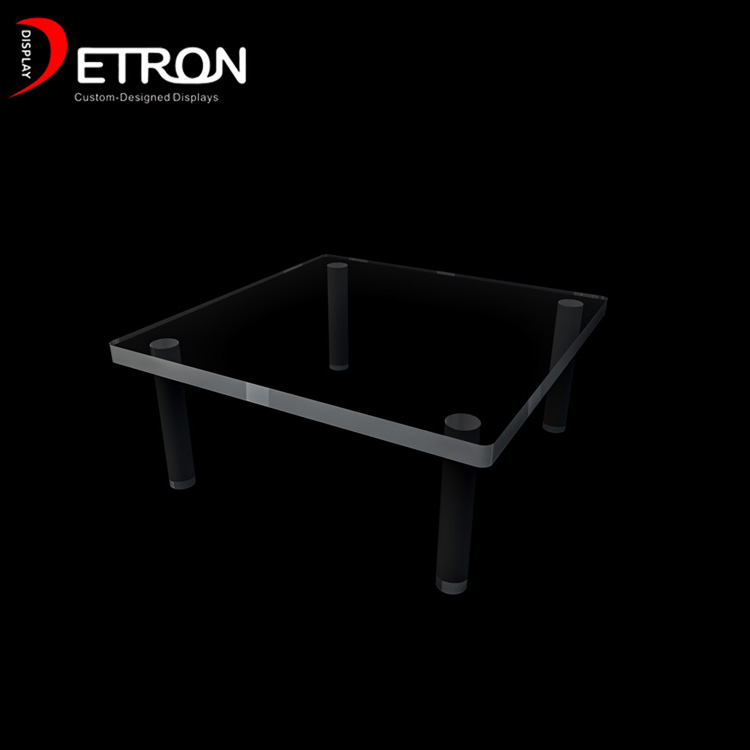Customized 4 foot clear acrylic display table for toy