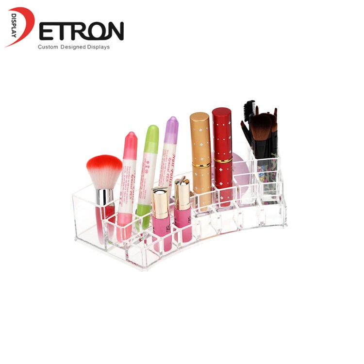 Customs china made clear acrylic countertop  display stand lipstick display rack