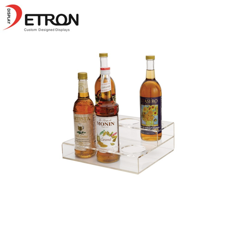 High quality china supplier wine arcylic display rack wine bottle countertop display for sale