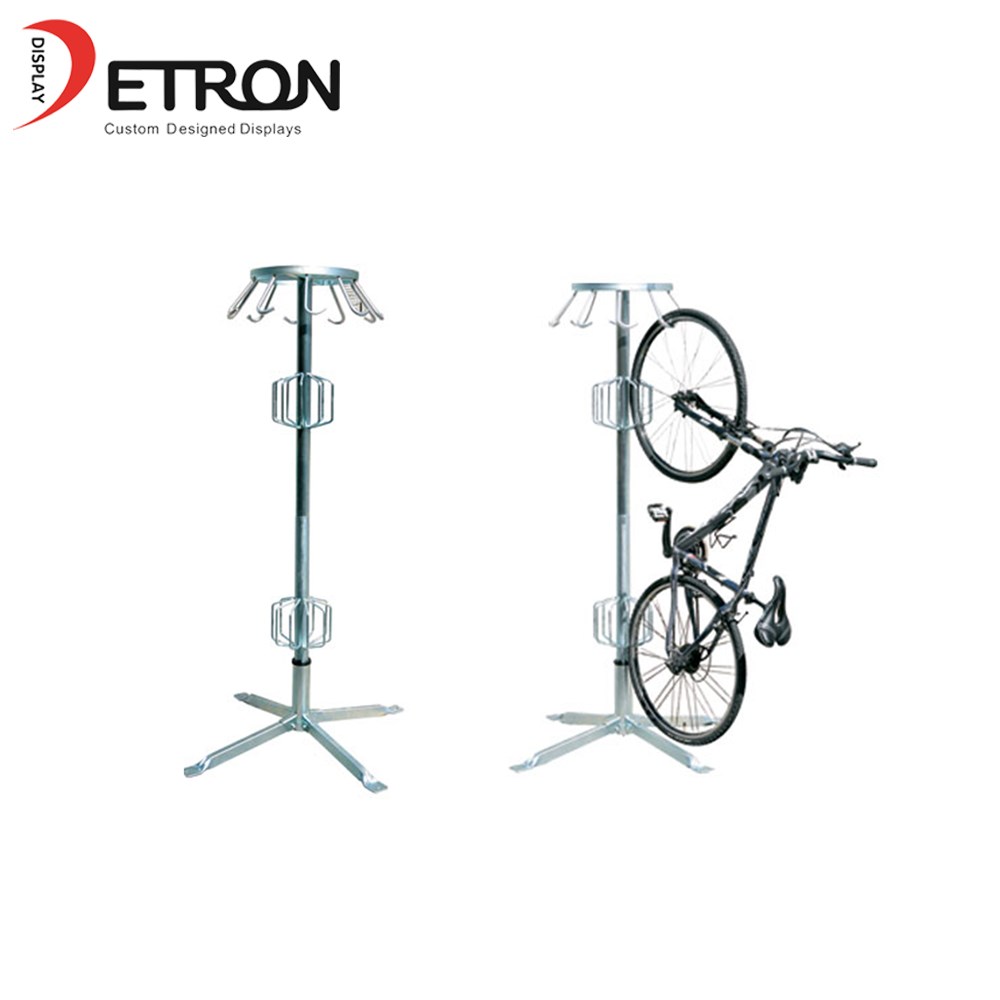 新品上市OEM 3层金属自行车落地展示架自行车金属展示柜中国制造