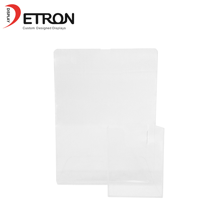 New Arrival customized desktop clear acrylic flyer business card display stand