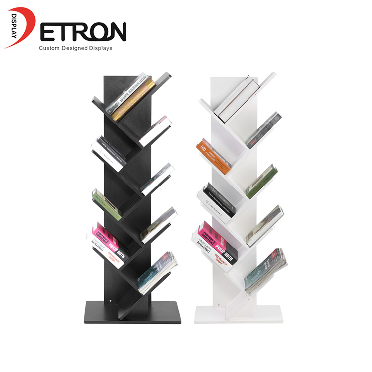 New Design 8 tiers wooden countertop bookshelf display stand for books or CDs