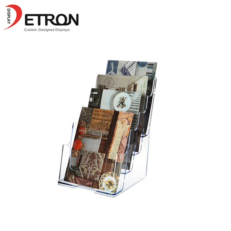 Retail shop multi-layer acrylic display stand for brochure