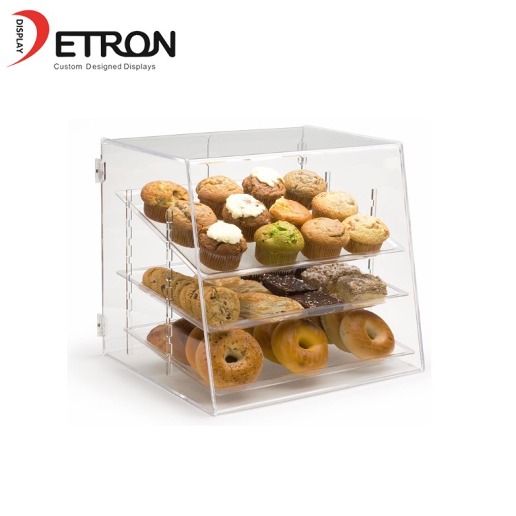 Supermarket china supplier acrylic bread display cabinet acrylic bakery display rack whosale