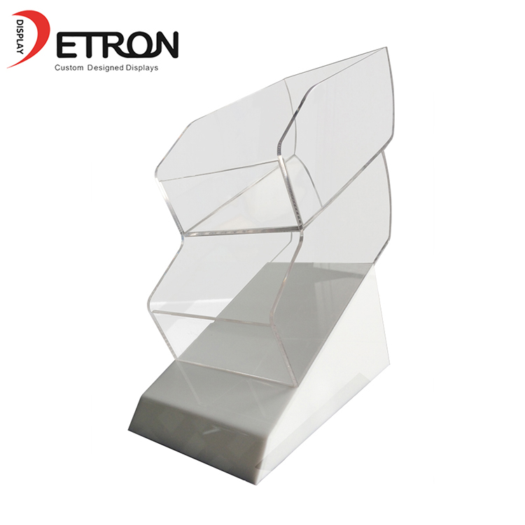 Supermarket retail OEM customized clear acrylic countertop chewing gum display stand