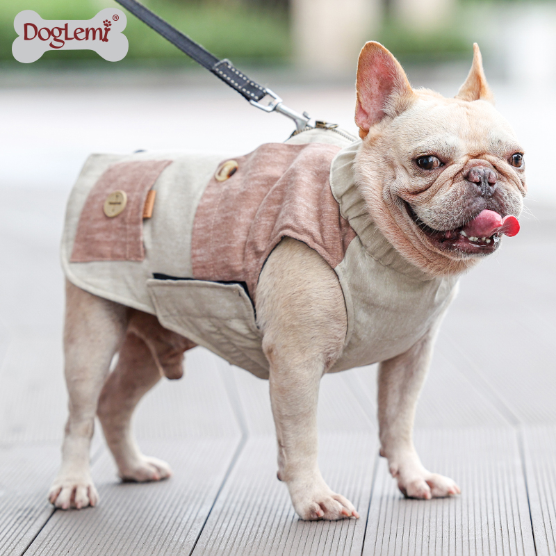 Britannique Design Pet Globalement Veste Hiver Dog Dog Manteau Classic Chaud Pet Vêtements avec poche