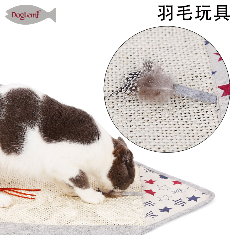 Одеяло из сизаля кошки