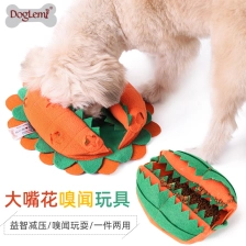 China Chomper Design Interative Pet Toy Puppy Snuffle Nose Work Training Dog Chew Toys manufacturer