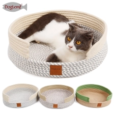 China Cotton Braided Two-color Cat Bed manufacturer