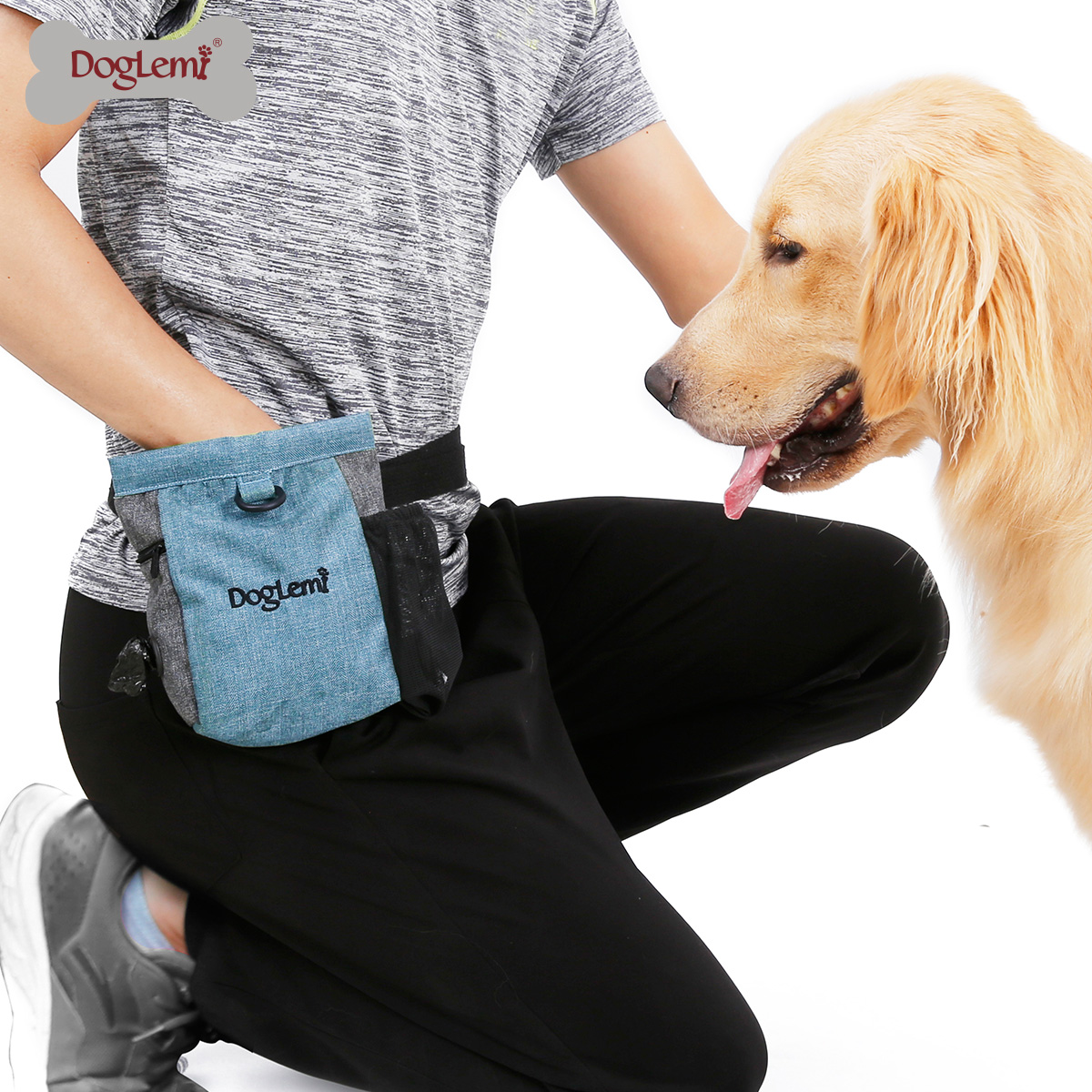 Ретро тренировочная сумка для собак