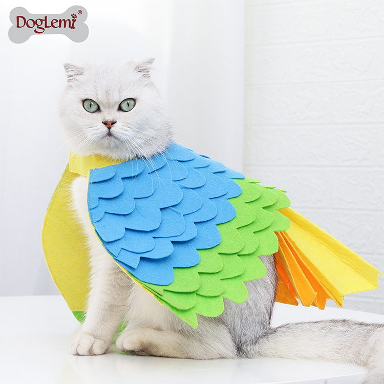 Fantaisie oiseau conception chat costume costume cosplay de mode Halloween festival fête chat petit animal habillage habillement