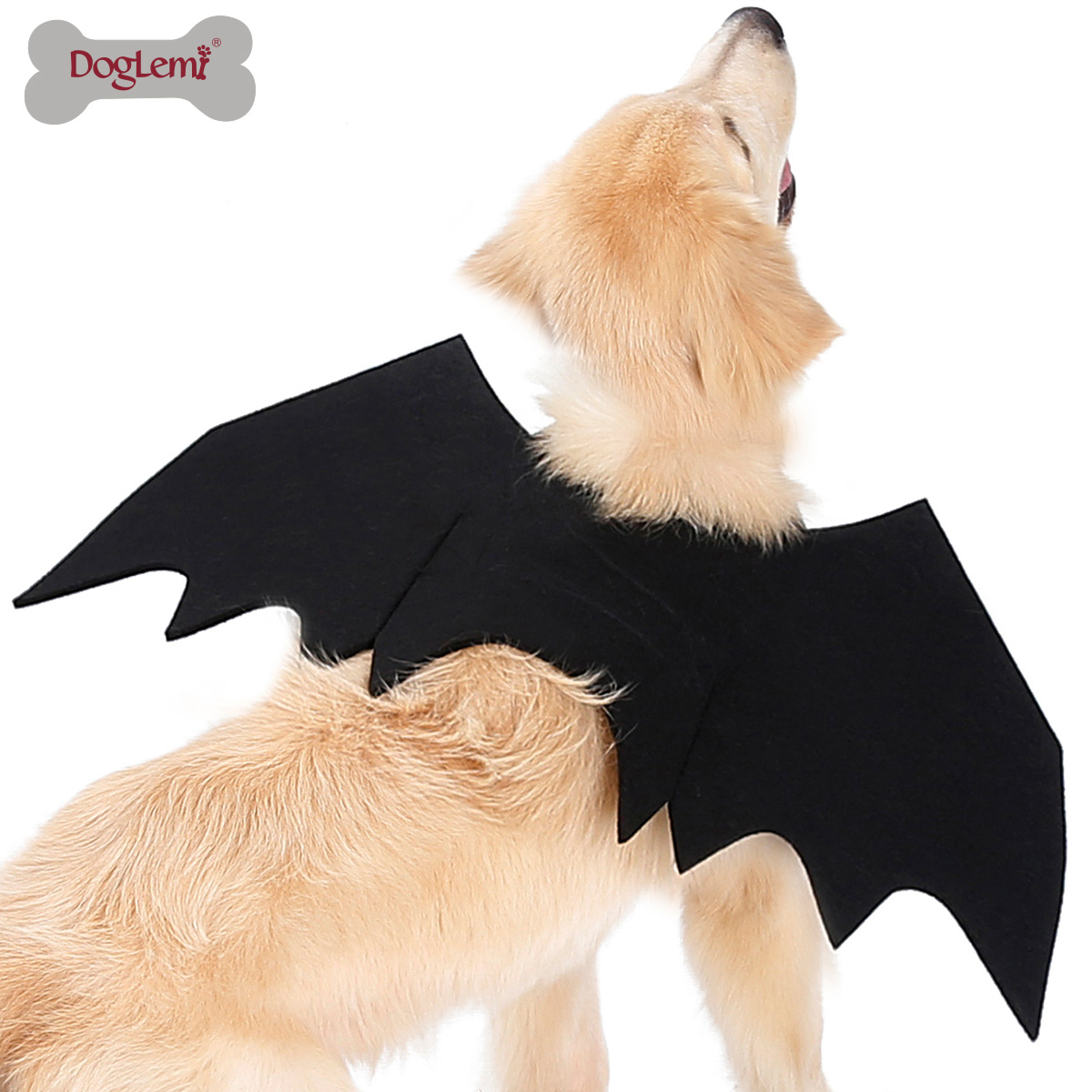Alas de murciélago perro mascota de Halloween