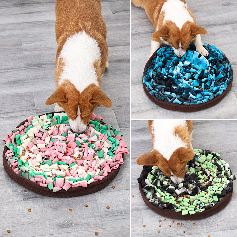 Nosework Pet Mat Firework Design Dog Puppy Snuffling Blanket Slow Feed Bowl Pet Training Products