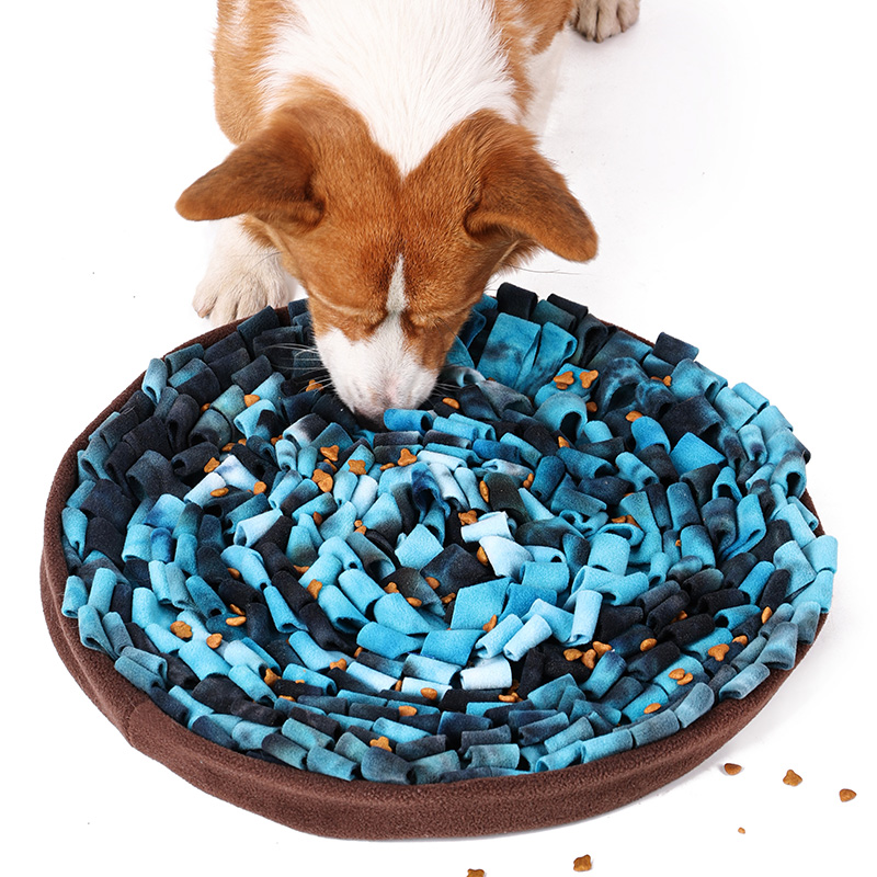 Nez devancier mat mat feu d'artifice design chien chiot snufflant couverture ralentissement bol d'alimentation pour animaux de compagnie